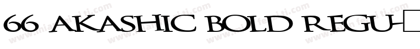 66 Akashic Bold Regu字体转换